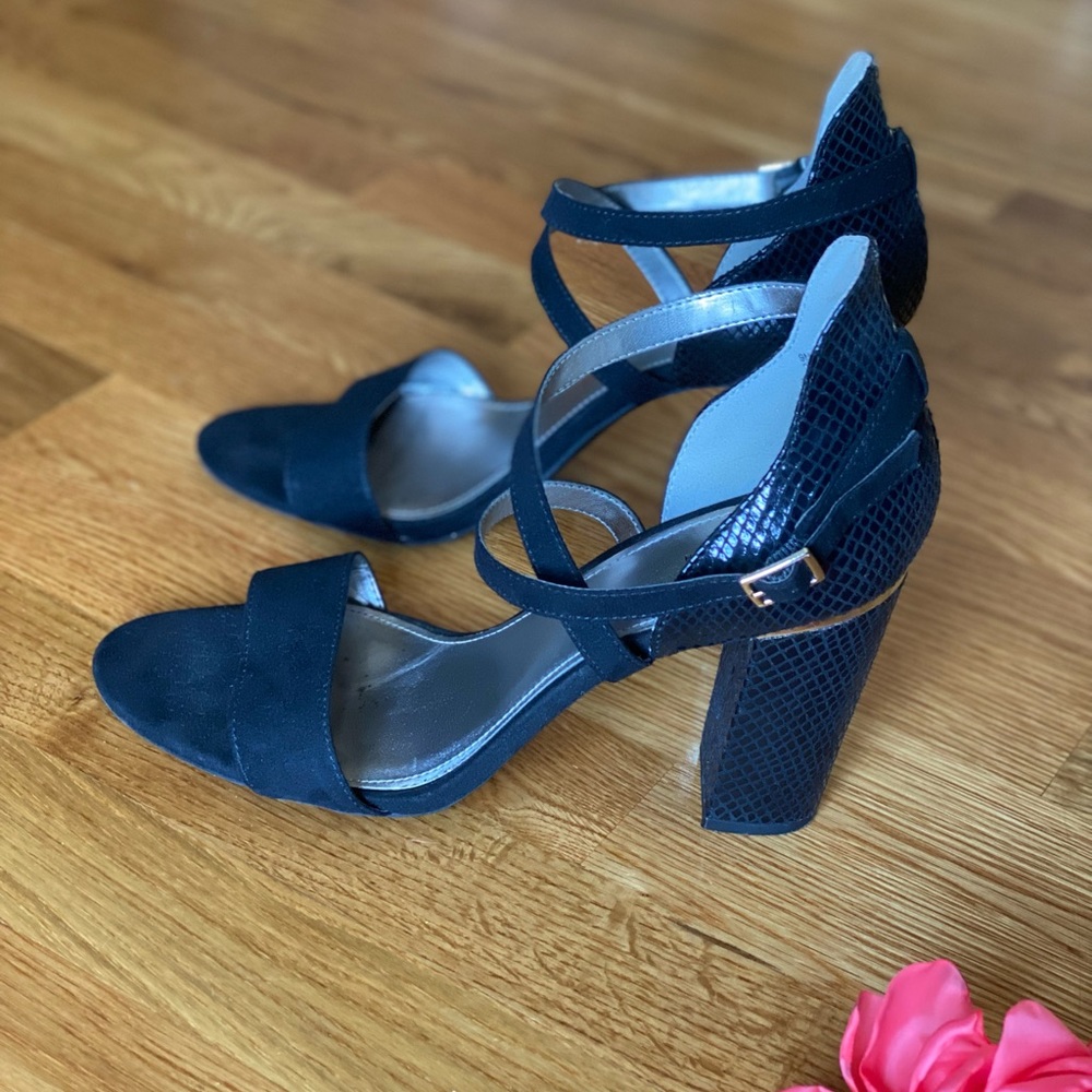 Ana Adler Black with Gold and snakeskin accents 9